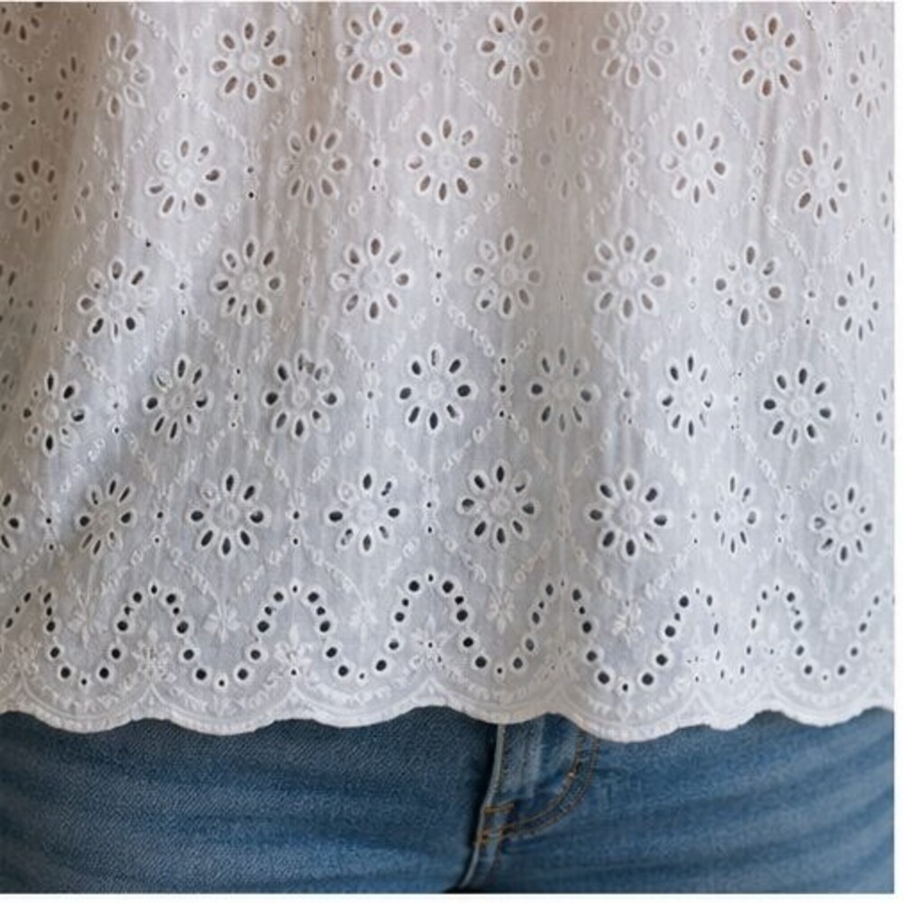 Blue Puff Sleeve Top - Picture 6 of 6